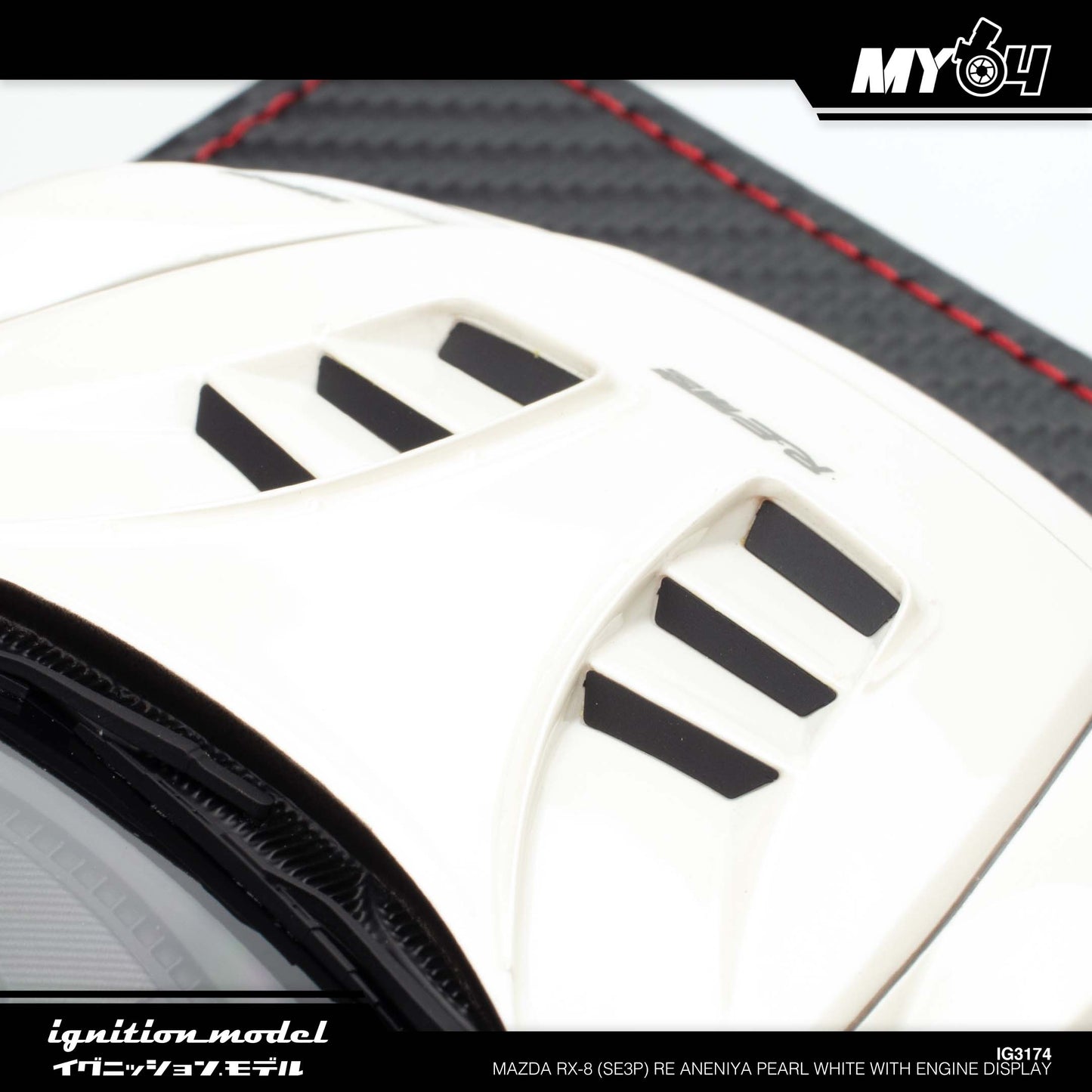 [Ignition Model] 1:18 Mazda RX-8 (SE3P) RE Aneniya - Pearl White With Engine Display