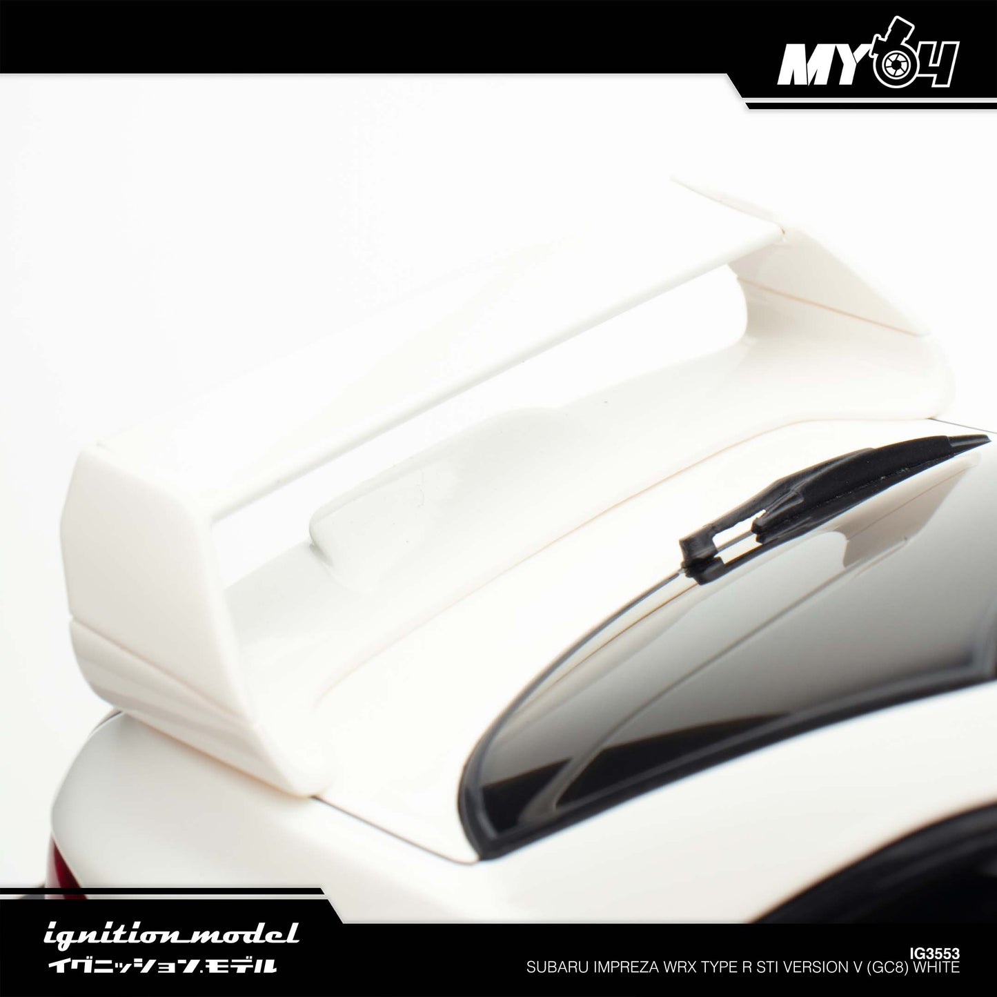 [Ignition Model] 1:18 Subaru Impreza WRX Type R Sti Version V (GC8) - White