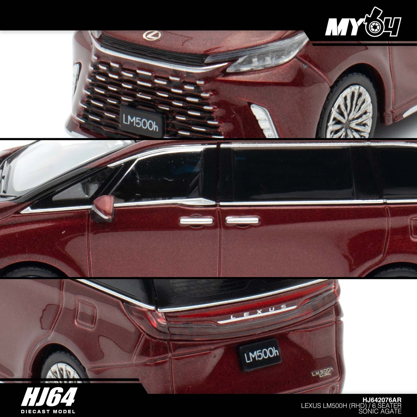 [Hobby Japan]  Lexus LM500h (RHD) /6 Seater - Sonic Agate