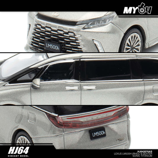 [Hobby Japan] Lexus LM500h (RHD) /6 Seater - Sonic Titanium