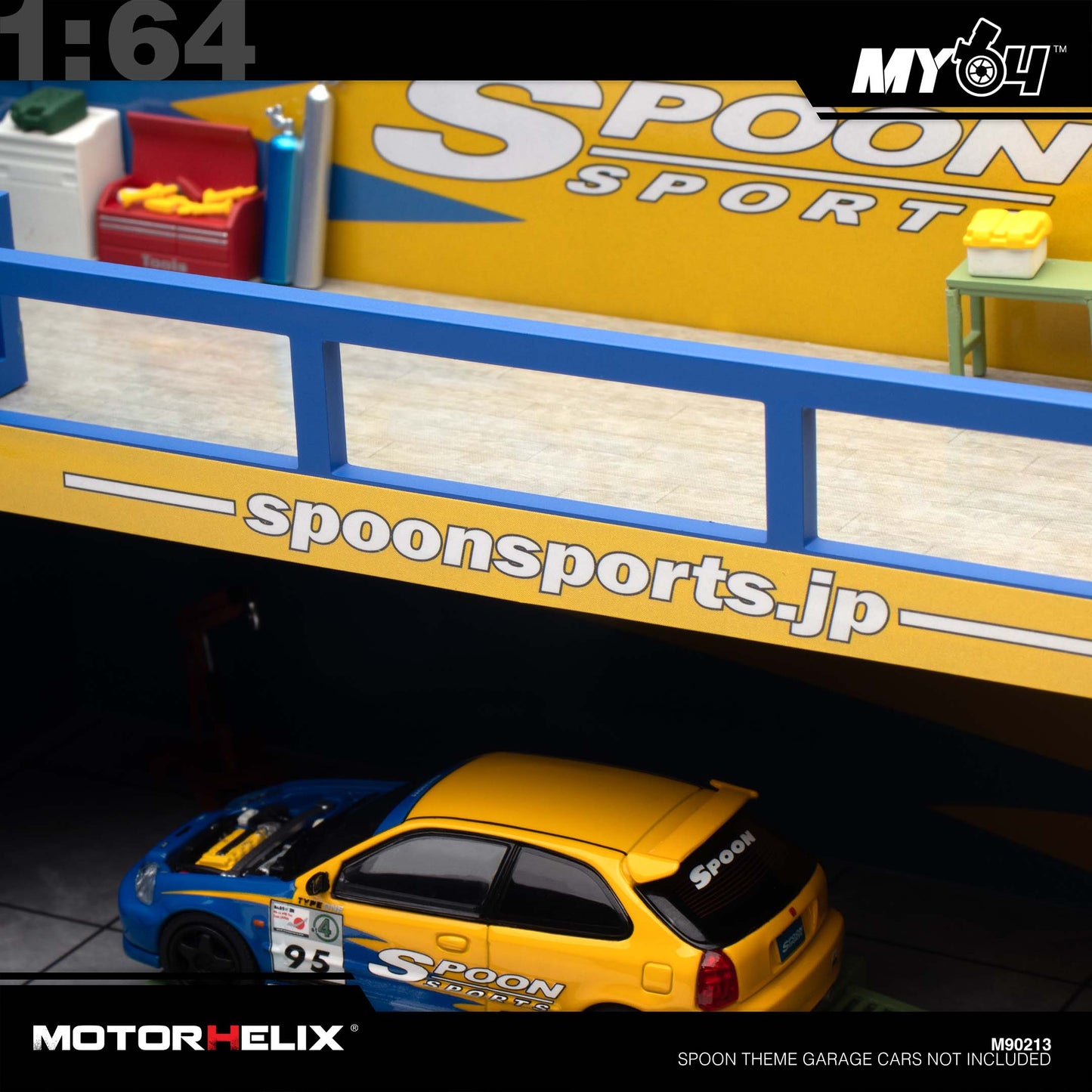 (UNSEAL UNIT) [Motorhelix] 1:64 Spoon Theme Garage