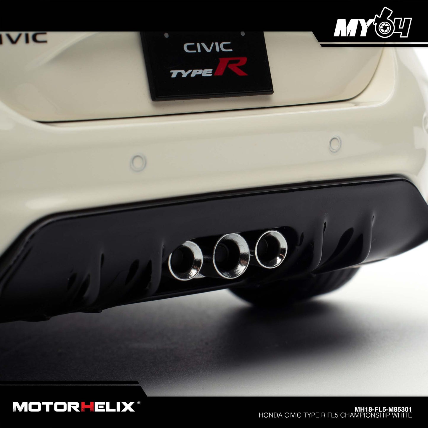 [Motorhelix] 1:18 Honda Civic Type R FL5 - Championship White