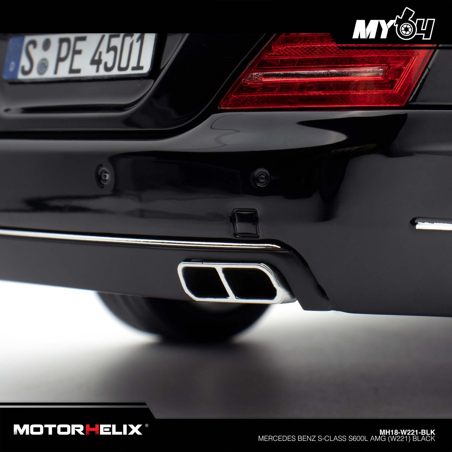[Motorhelix] Mercedes Benz S-Class S600L AMG (W221) - Black