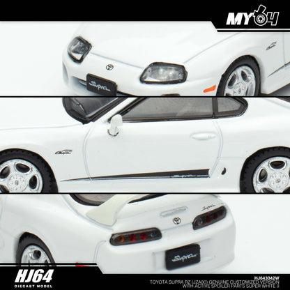 [Hobby Japan] Toyota Supra RZ (JZA80) Genuine Customized Version with Active Spoiler Parts - Super White II