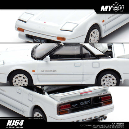[Hobby Japan] Toyota MR2 1600G - Limited Super Charger 1988 T Bar Roof - Super White II