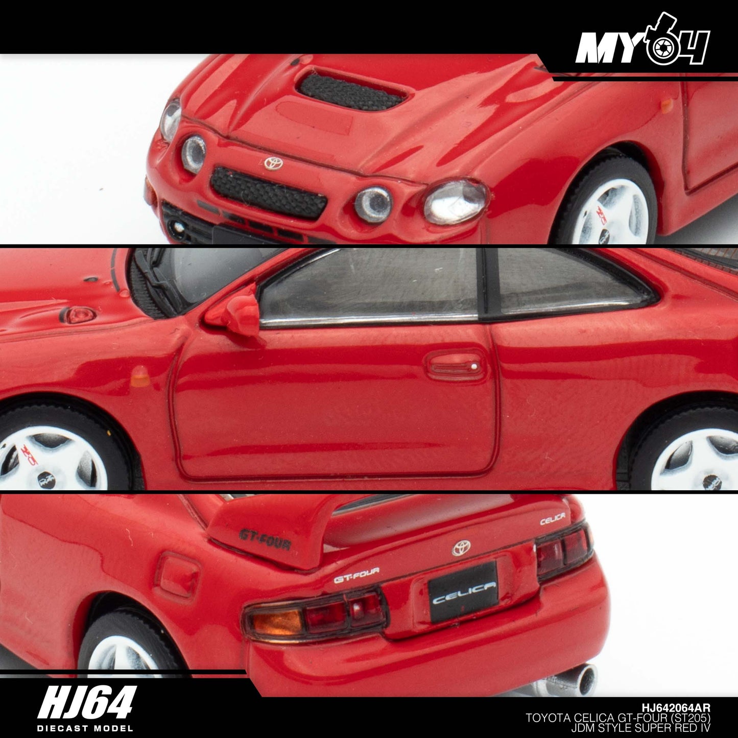 (UNSEAL UNIT) [Hobby Japan] Toyota Celica GT-Four (ST205) JDM Style - Super Red IV