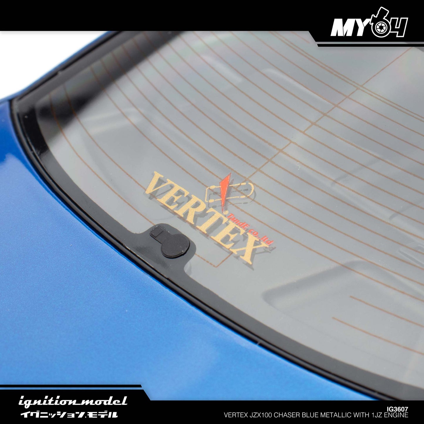 [Ignition Model] Vertex JZX100 Chaser - Blue Metallic With 1JZ Engine