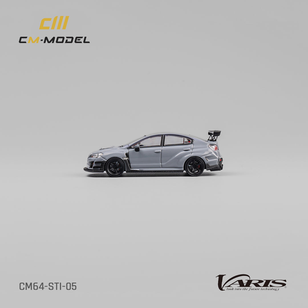[CM MODEL] 1:64 Subaru STI Varis Widebody 1.0 Gray - Toy Space Diecast Online Store Singapore