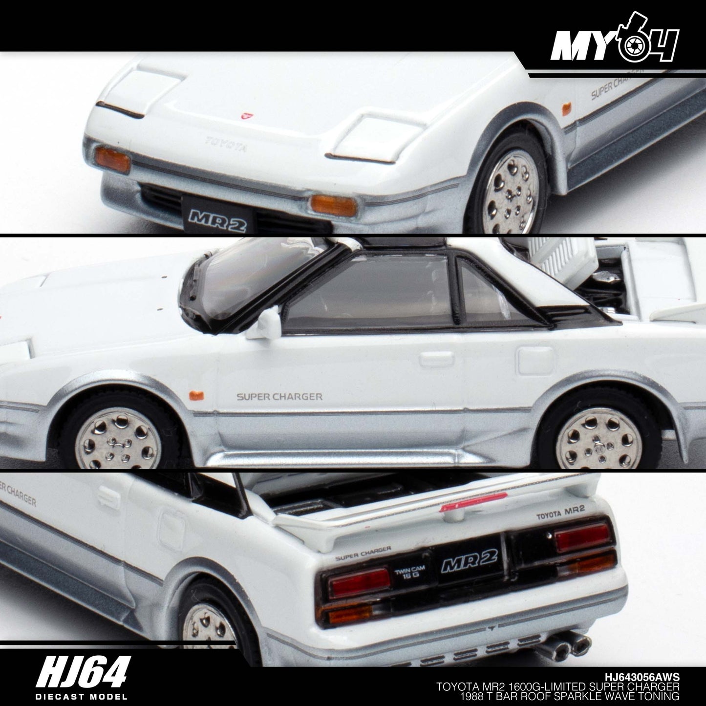 [Hobby Japan] Toyota MR2 1600G - Limited Super Charger 1988 T Bar Roof - Sparkle Wave Toning