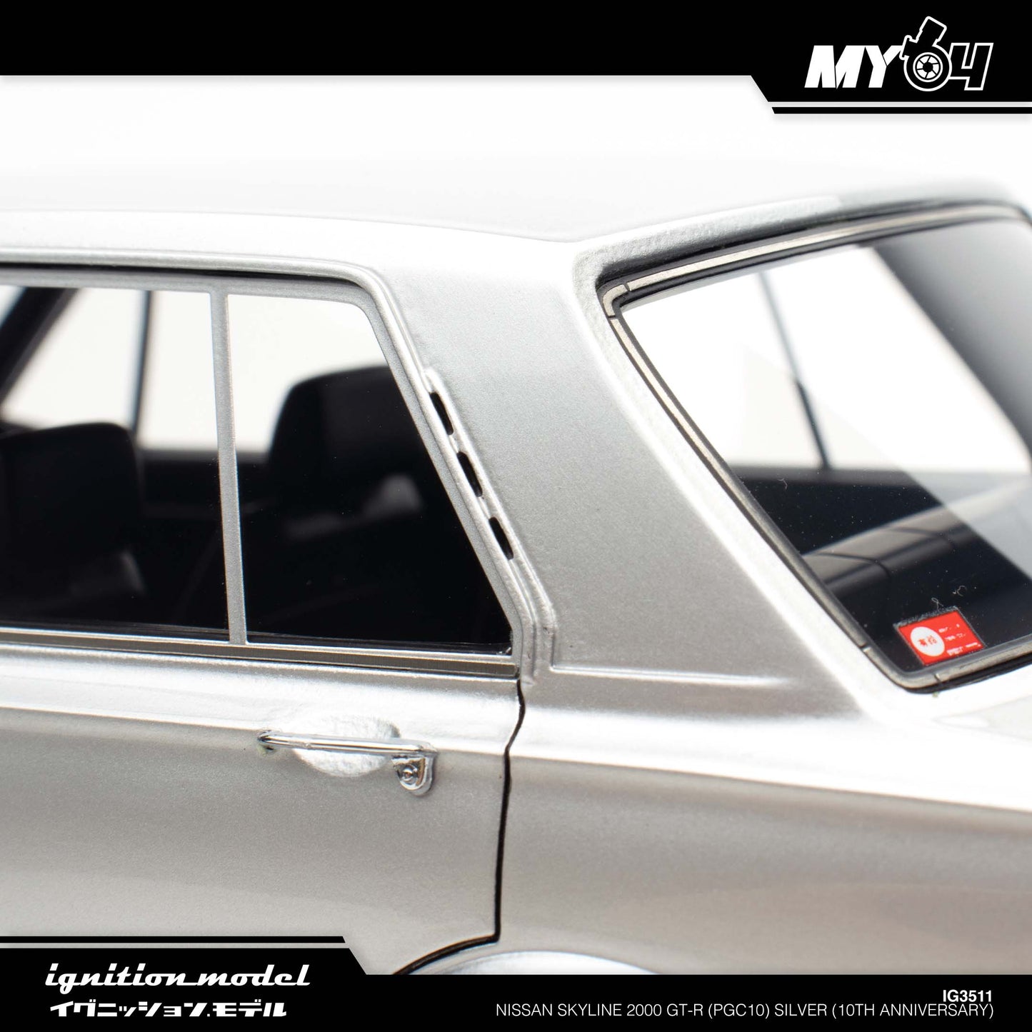 [Ignition Model] Nissan Skyline 2000 GT-R (PGC10) - Silver (10th Anniversary)
