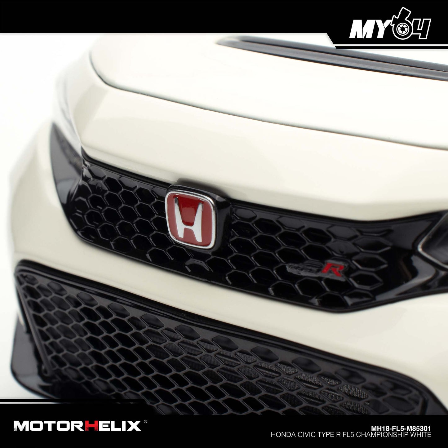 [Motorhelix] 1:18 Honda Civic Type R FL5 - Championship White