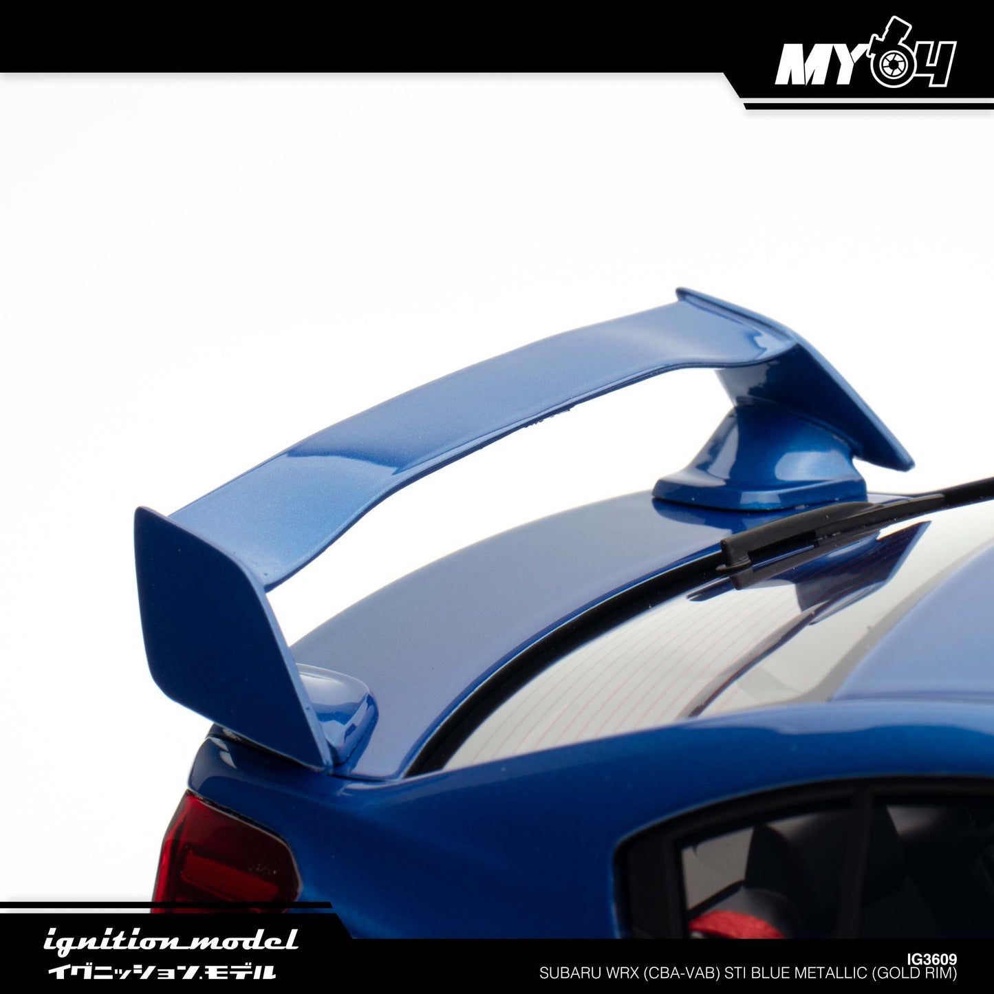 [Ignition Model] Subaru WRX (CBA-VAB) STI - Blue Metallic (Gold Rim)
