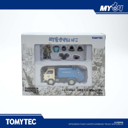 (UNSEAL UNIT) TLVN] Mitsubishi Fuso Canter Garbage Truck - White/Blue