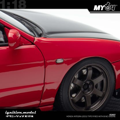 [Ignition Model] 1:18 Honda Integra (DC2) Type R - Red With B18C Engine