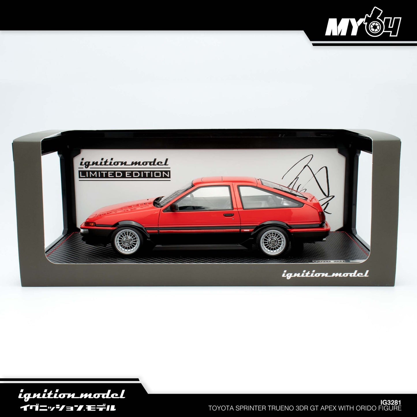 [Ignition Model] Toyota Sprinter Trueno 3Dr GT Apex With Orido Figure