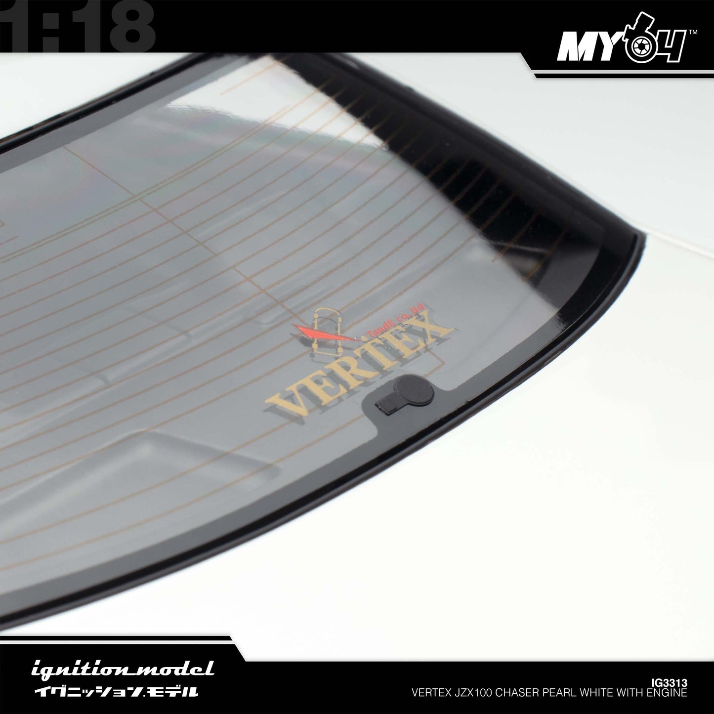 [Ignition Model] 1:18 Vertex JZX100 Chaser - Pearl White With Engine