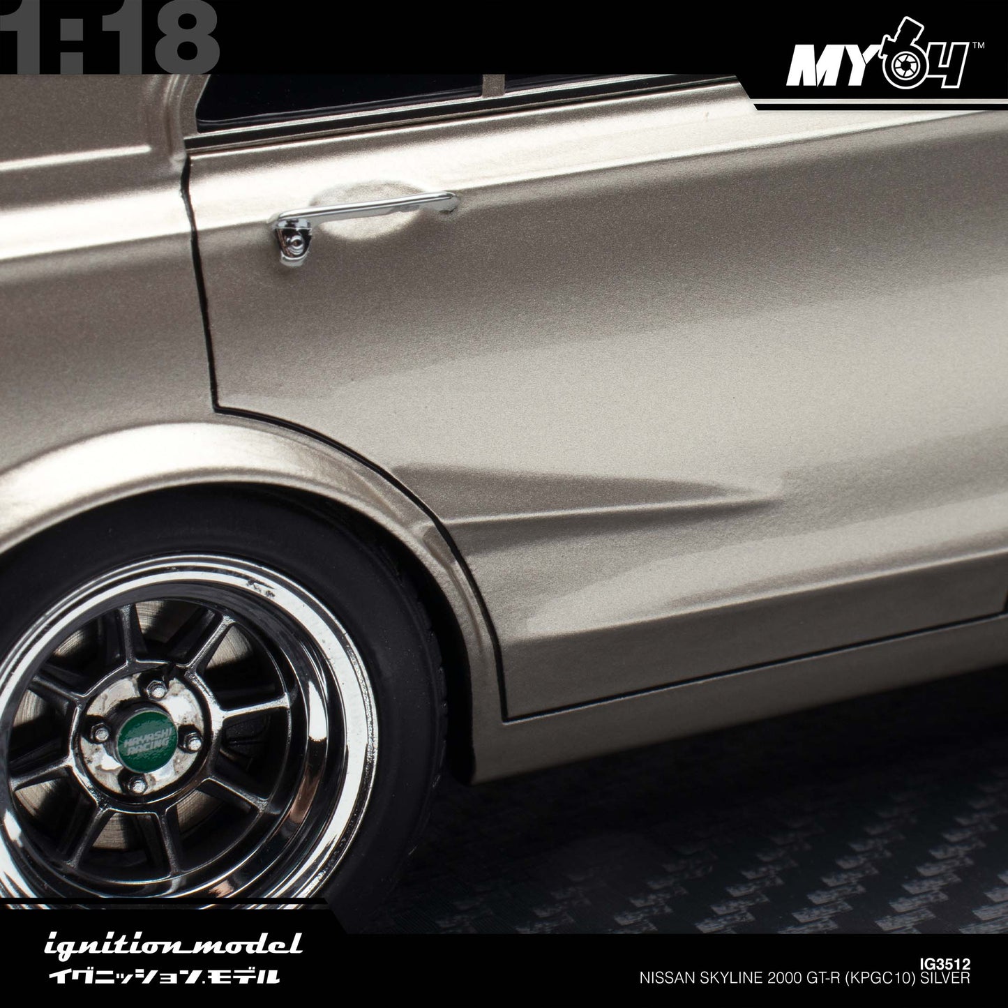 [Ignition Model] 1:18 Nissan Skyline 2000 GT-R (PGC10) - Silver