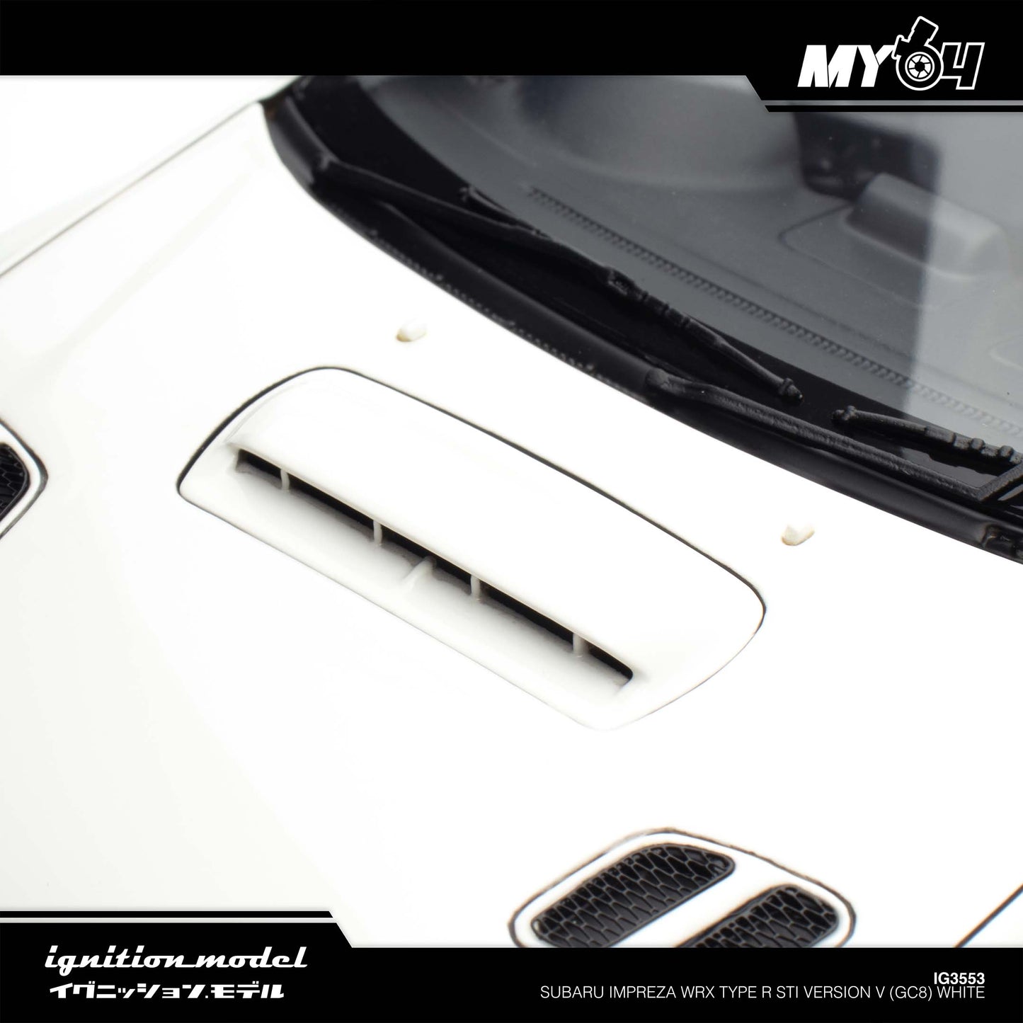 [Ignition Model] 1:18 Subaru Impreza WRX Type R Sti Version V (GC8) - White