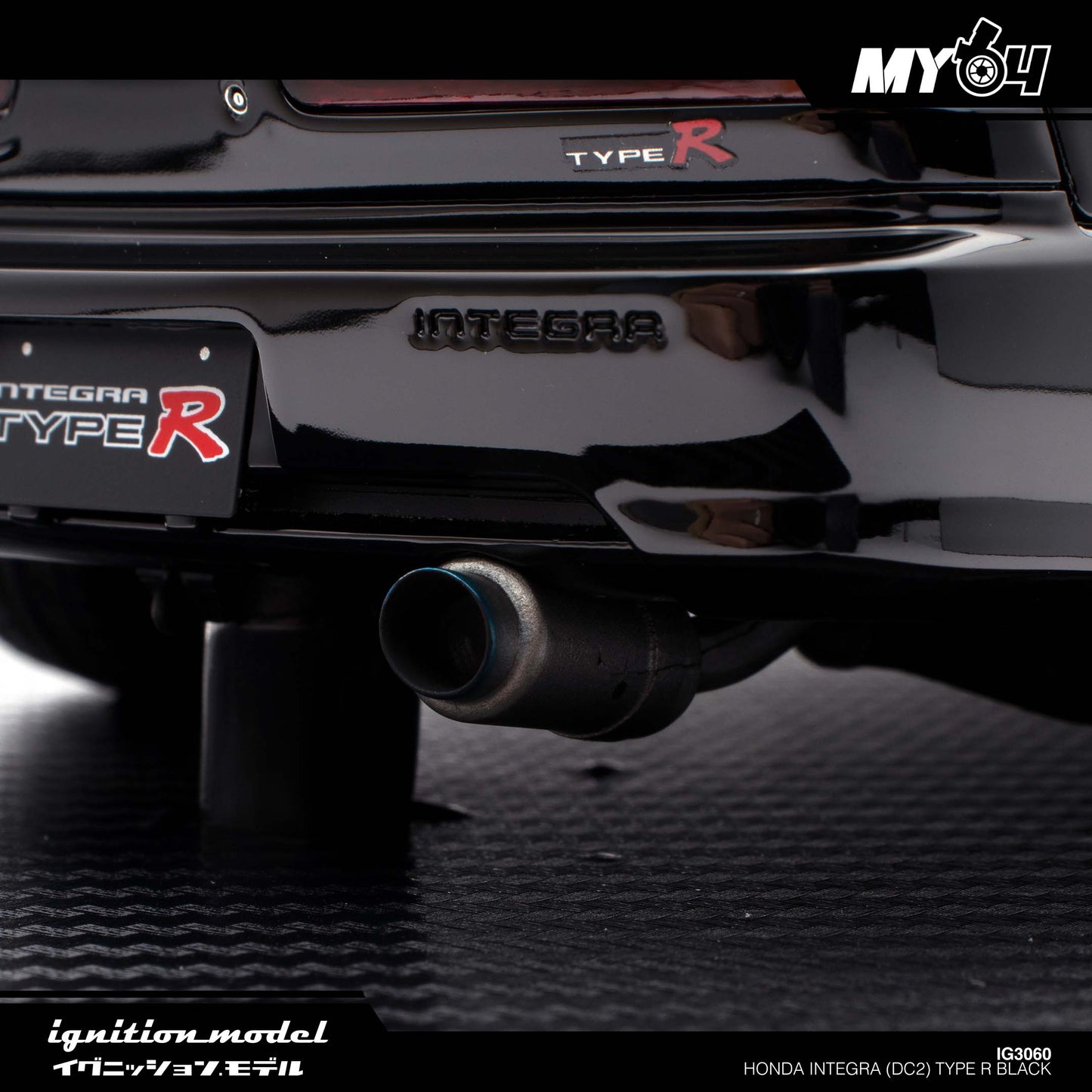 [Ignition Model] 1:18 Honda Integra (DC2) Type R - Black