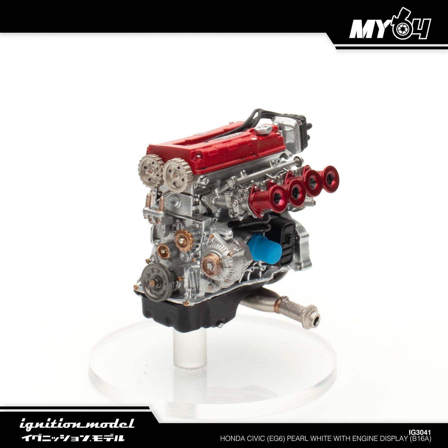 [Ignition Model] Honda Civic (EG6) - Pearl White With Engine Display (B16A)