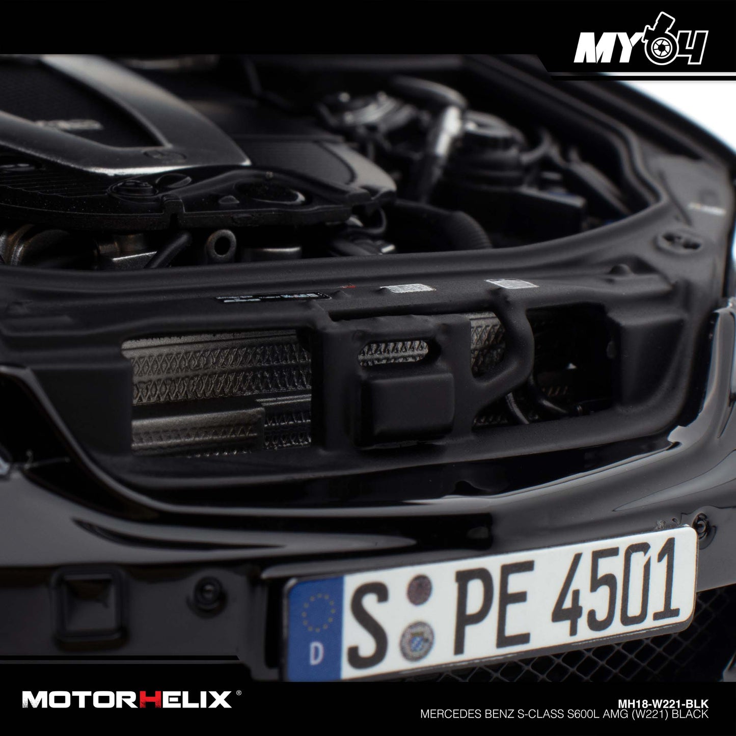 [Motorhelix] Mercedes Benz S-Class S600L AMG (W221) - Black