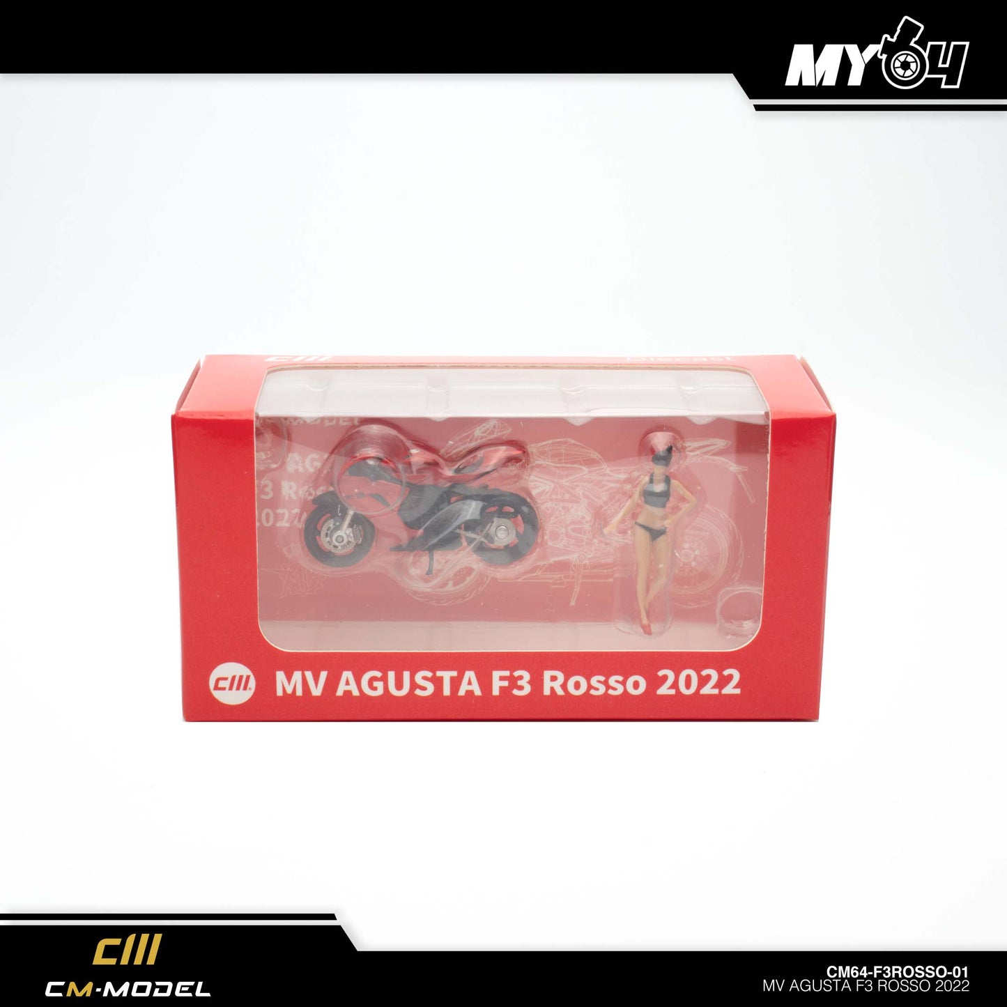 [CM Model] MV Agusta F3 - Rosso Red With Showgirl