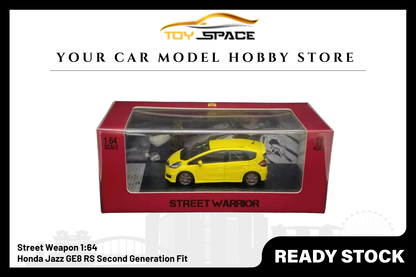 [STREET WEAPON] 1/64 Honda Jazz GE8 RS Second Generation Fit - Toy Space Diecast Online Store Singapore