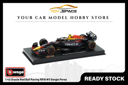 [BBURAGO] 1:43 Oracle Red Bull Racing RB19 #11 Sergio Perez - Toy Space Diecast Online Store Singapore