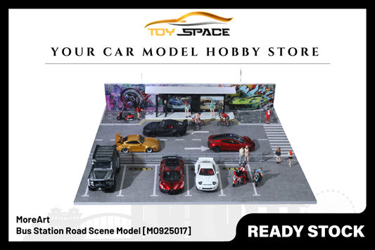 [MOREART] 1:64 Bus Station Road Scene Model - Toy Space Diecast Online Store Singapore