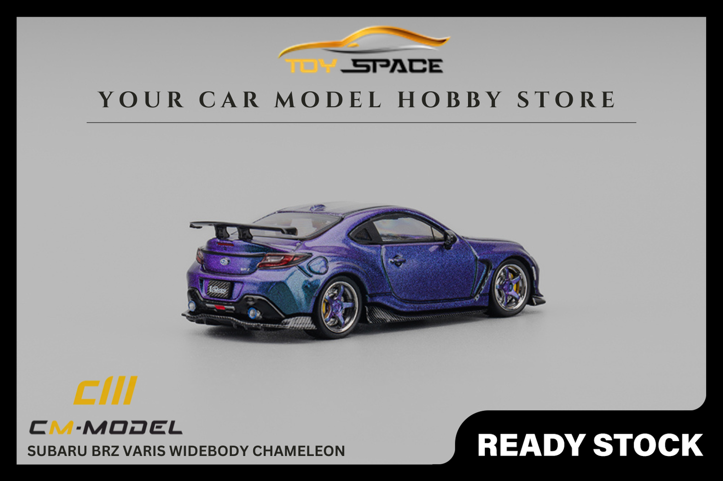 [CM MODEL] 1:64 Subaru BRZ Varis Widebody Chameleon - Toy Space Diecast Online Store Singapore