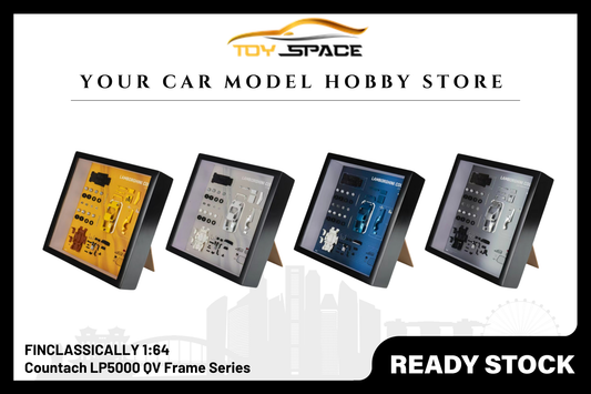 [FINCLASSICALLY] 1:64 Countach LP5000 QV Frame Series - Toy Space Diecast Online Store Singapore