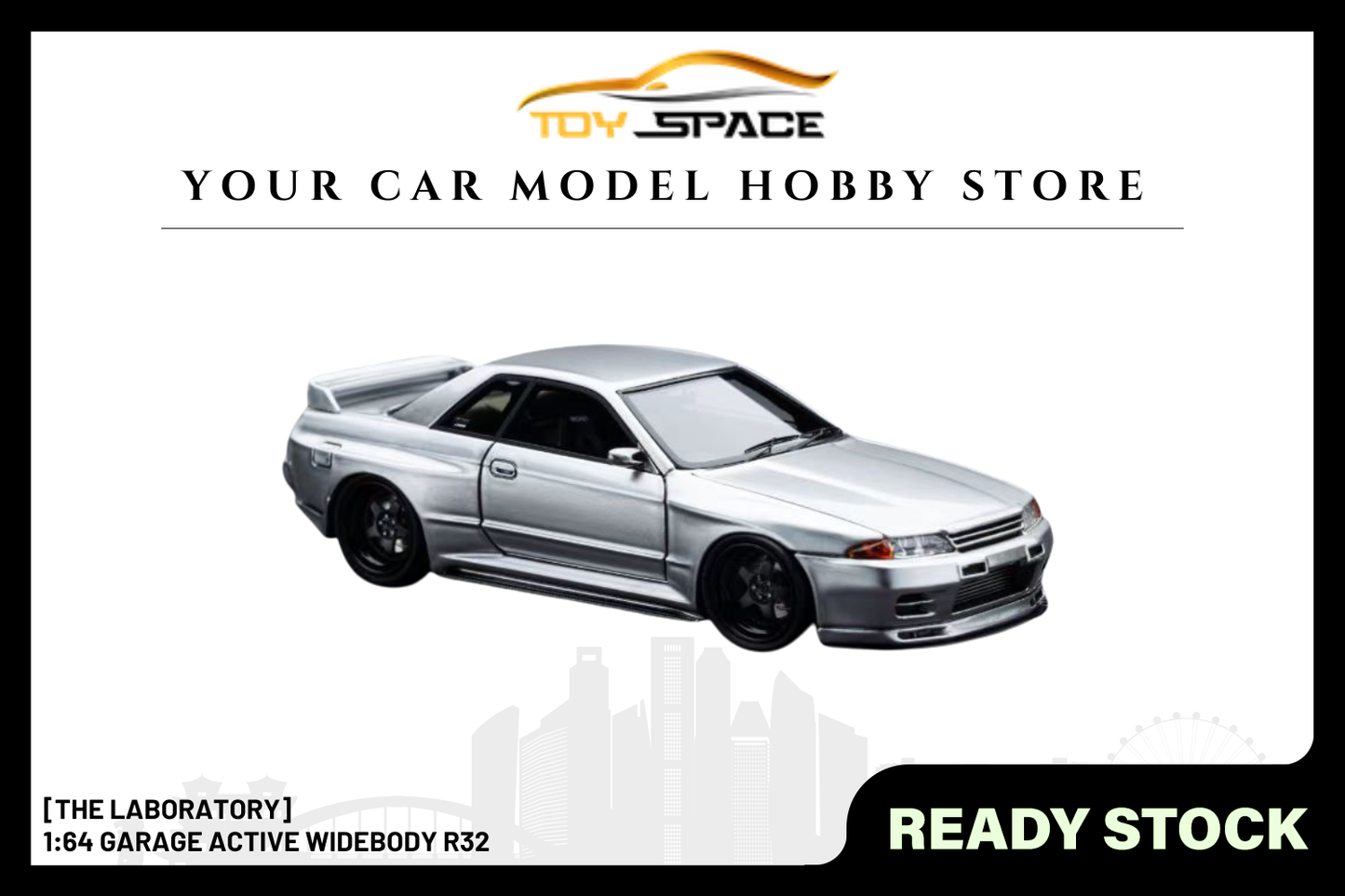 [THE LABORATORY] 1:64 Garage Active Widebody R32 - Toy Space Diecast Online Store Singapore