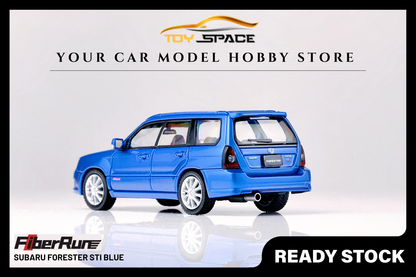 [FIBERRUN] 1:64 Subaru Forester STI Blue - Toy Space Diecast Online Store Singapore