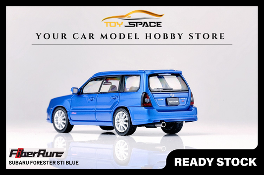 [FIBERRUN] 1:64 Subaru Forester STI Blue - Toy Space Diecast Online Store Singapore