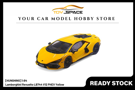 [HUNGHING] 1:64 Lamborghini Revuelto LB744 V12 PHEV Yellow - Toy Space Diecast Online Store Singapore