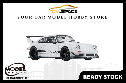 [MODEL MODEL] 1:64 RWB 930 White - Toy Space Diecast Online Store Singapore