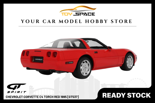 [GT SPIRIT] 1:18 Chevrolet Corvette C4 Torch Red 1995 [GT537] - Toy Space Diecast Online Store Singapore