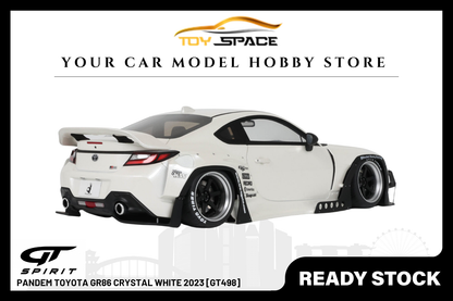 [GT SPIRIT] 1:18 Pandem Toyota GR86 Crystal White 2023 [GT498] - Toy Space Diecast Online Store Singapore