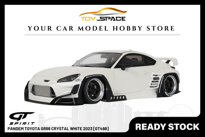 [GT SPIRIT] 1:18 Pandem Toyota GR86 Crystal White 2023 [GT498] - Toy Space Diecast Online Store Singapore