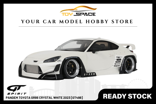 [GT SPIRIT] 1:18 Pandem Toyota GR86 Crystal White 2023 [GT498] - Toy Space Diecast Online Store Singapore