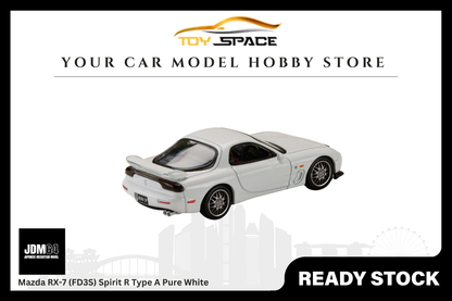 [JDM64] 1:64 Mazda RX-7 (FD3S) Spirit R Type A Pure White - Toy Space Diecast Online Store Singapore