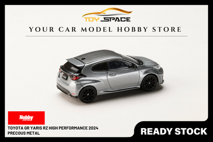 [HOBBY JAPAN] 1:64 Toyota GR Yaris RZ High Performance 2024 Precous Metal - Toy Space Diecast Online Store Singapore