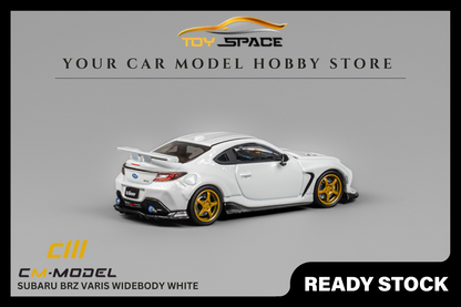[CM MODEL] 1:64 Subaru BRZ Varis Widebody White - Toy Space Diecast Online Store Singapore