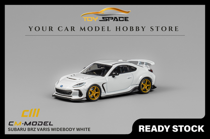 [CM MODEL] 1:64 Subaru BRZ Varis Widebody White - Toy Space Diecast Online Store Singapore