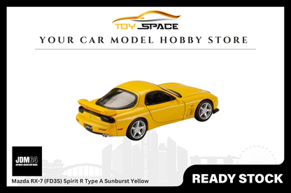 [JDM64] 1:64 Mazda RX-7 (FD3S) Spirit R Type A Sunburst Yellow - Toy Space Diecast Online Store Singapore