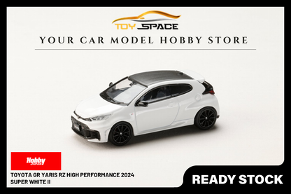 [HOBBY JAPAN] 1:64 Toyota GR Yaris RZ High Performance 2024 Super White II - Toy Space Diecast Online Store Singapore