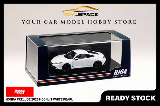 [HOBBY JAPAN] 1:64 Honda Prelude 2025 Moonlit White Pearl - Toy Space Diecast Online Store Singapore