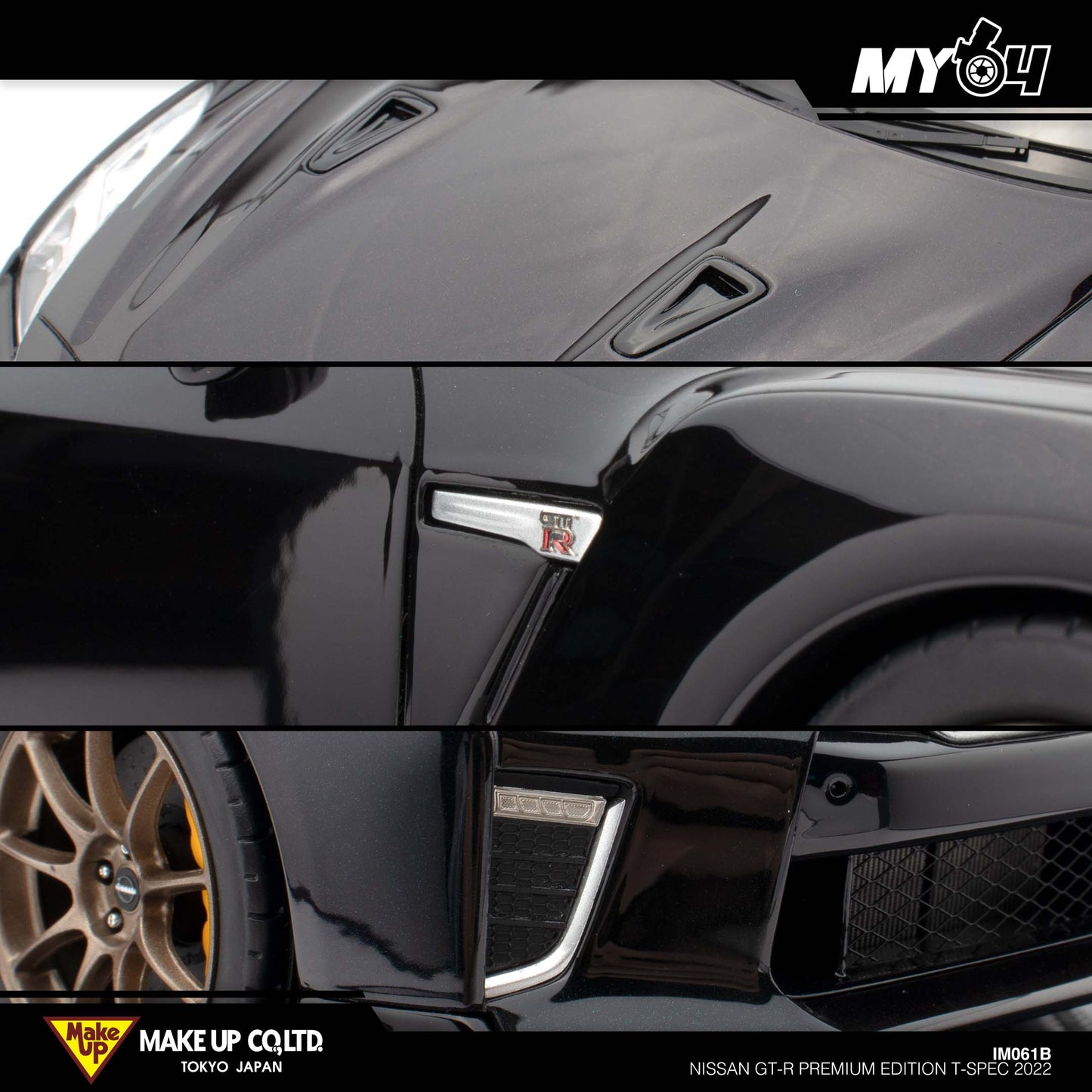 [Make Up] 1:18 Nissan GT-R Premium Edition T-Spec 2022 - Midnight Purple