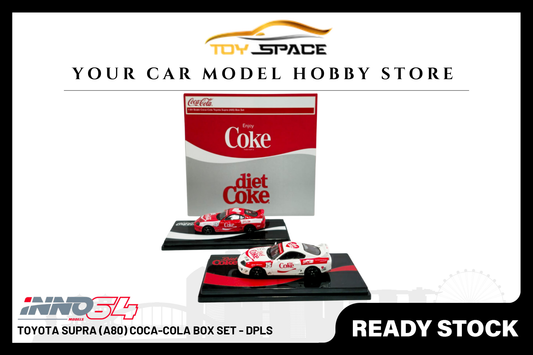 [INNO64] Toyota Supra (A80) Coca-cola Box Set - DPLS - Toy Space Diecast Online Store Singapore