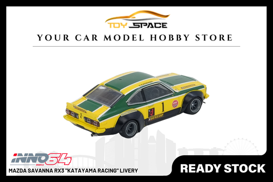 [INNO64] Mazda Savanna RX3 "KATAYAMA RACING" Livery - Toy Space Diecast Online Store Singapore